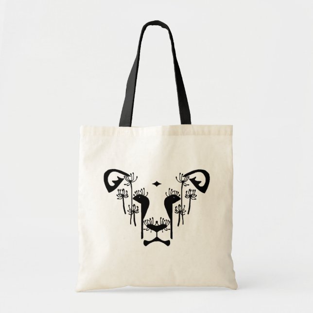 Bolso De Tela Tote natural del león de Dandi (Frente)