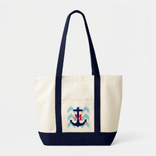 Bolso De Tela Tote náutico con monograma