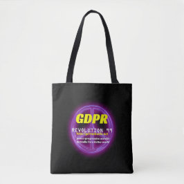Bolso De Tela Tote negro básico de Paxspiration GDPR
