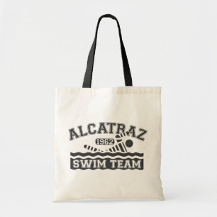 Bolso De Tela Tote negro del equipo de natación de Alcatraz