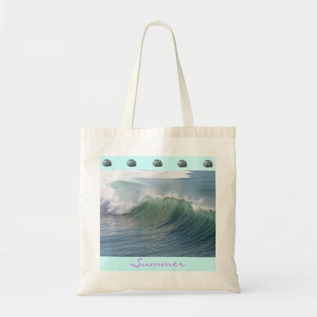 Bolso De Tela Tote Ocean Splendor (Frente)