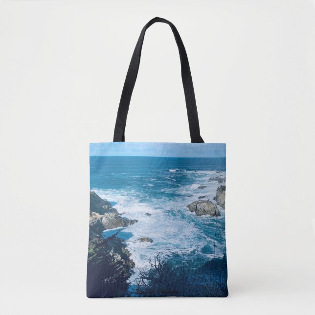Bolso De Tela Tote Océano Pacífico (Anverso)