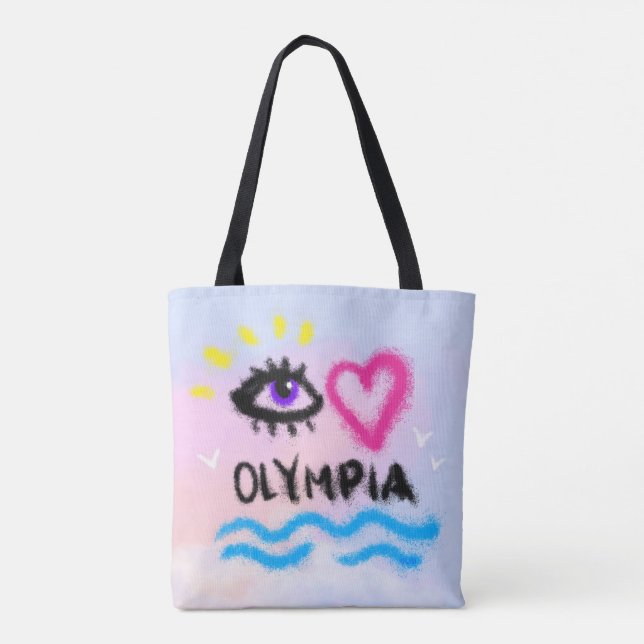 Bolso De Tela Tote Olimpia Olympia (Reverso)