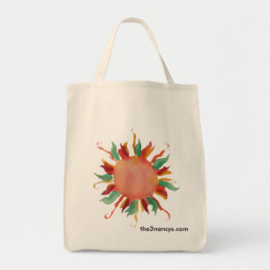 Bolso De Tela Tote orgánico feliz de Sun
