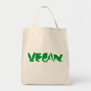BOLSO DE TELA TOTE ORGÁNICO VERDE DEL ULTRAMARINOS DEL VEGANO