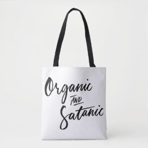 Bolso De Tela Tote orgánico y satánico