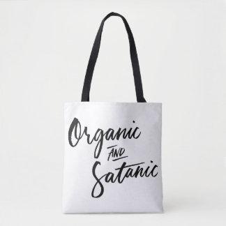 Bolso De Tela Tote orgánico y satánico