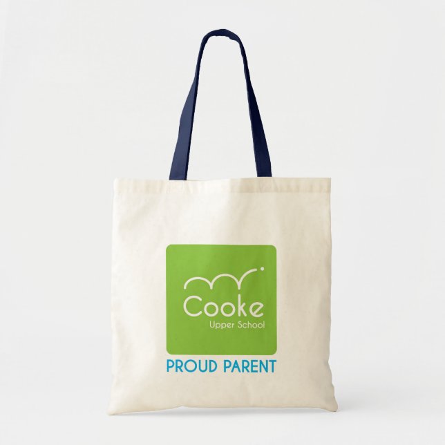 Bolso De Tela Tote Orgulloso de Padres en Cooke Upper School (Frente)