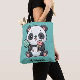 Bolso De Tela Tote panda lindo y personalizado