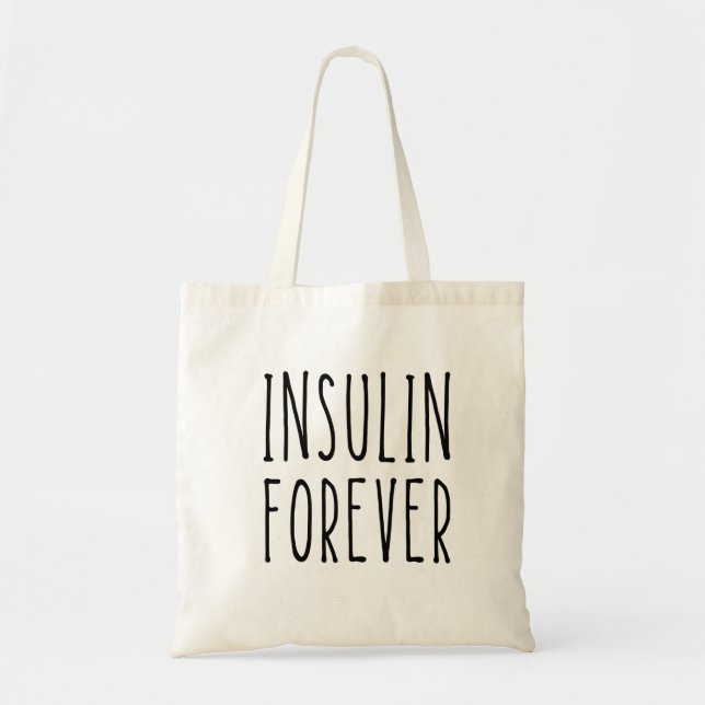 Bolso De Tela Tote para la diabetes (Frente)