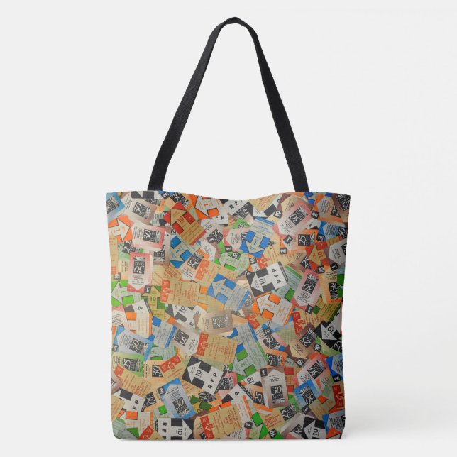 Bolso De Tela Tote PATCO 50th Retro Fare (Reverso)