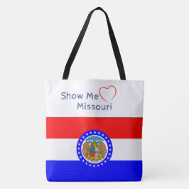 Bolso De Tela Tote patriótico muéstrame amor Missouri