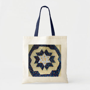 Bolso De Tela Tote - Patrón de flor estelar afilado