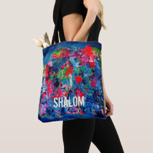 Bolso De Tela Tote Peace Shalom