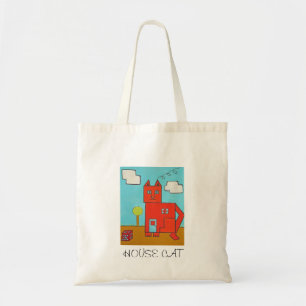 Bolso De Tela Tote, pequeño, arte del gato
