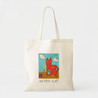 Bolso De Tela Tote, pequeño, arte del gato