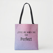 Tote perfecto del juicio, Tote abstracto rosado pú