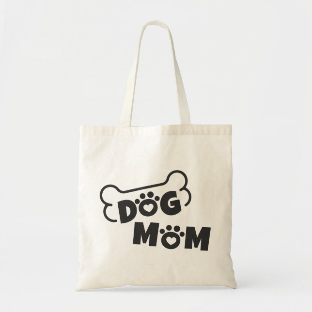 Bolso De Tela Tote Perro Mamá (Frente)