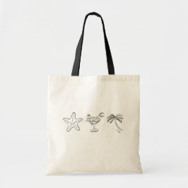 Bolso De Tela Tote Personalizada Último Chapuzón Playa Despedida