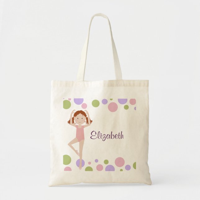 Bolso De Tela Tote personalizado bailarina dulce (Frente)