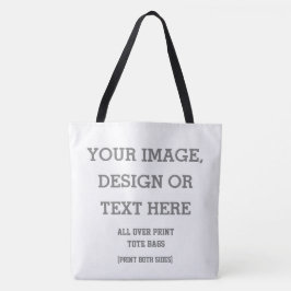 Bolso De Tela Tote Personalizado con Impresión Total - Diseño Pe