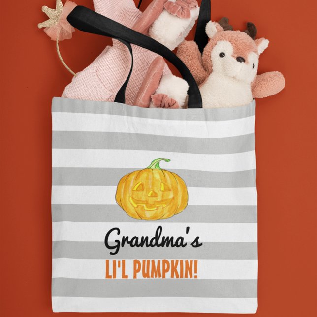 Bolso De Tela Tote personalizado de calabaza de leche Halloween (Subido por el creador)