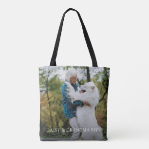 Bolso De Tela Tote personalizado de foto de doble cara
