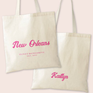 Bolso De Tela Tote personalizado de la Bachelorette Party de Nue