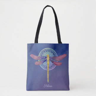 Bolso De Tela Tote personalizado de la libélula