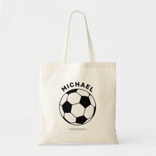 Bolso De Tela Tote personalizado de la pelota de fútbol
