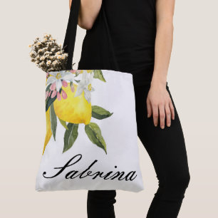 Bolso De Tela TOTE personalizado DE VERANO DE VUELTA CON LEMONES