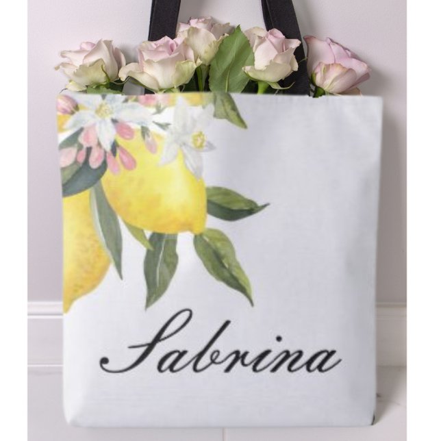 Bolso De Tela TOTE personalizado DE VERANO DE VUELTA CON LEMONES (Subido por el creador)