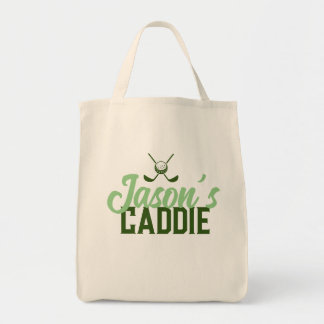 Bolso De Tela Tote personalizado del campo de golf | Su nombre a