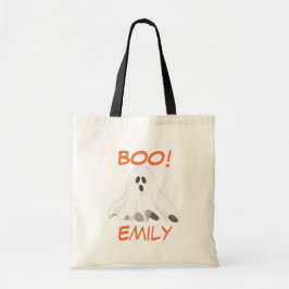 Bolso De Tela Tote personalizado del fantasma de Halloween