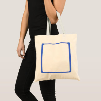 Bolso De Tela Tote Personalizado del marco azul real