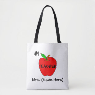 Bolso De Tela Tote personalizado del profesor #1