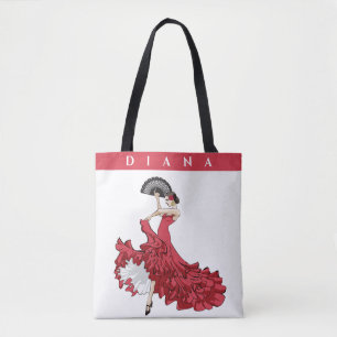 Bolso De Tela Tote personalizado Flamenco