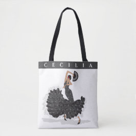 Bolso De Tela Tote personalizado Flamenco