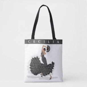 Bolso De Tela Tote personalizado Flamenco