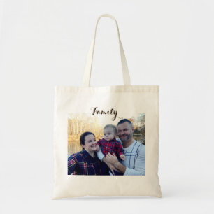Bolso De Tela Tote personalizado imagen de la familia