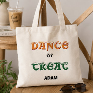 Bolso De Tela Tote personalizado para niños Halloween Truco o tr