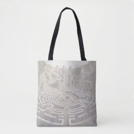 Bolso De Tela Tote (peso pesado) - LABYRINTH (alabastro)