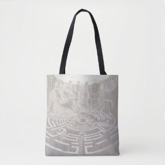 Bolso De Tela Tote (peso pesado) - LABYRINTH (alabastro)