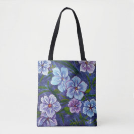 Bolso De Tela Tote Phlox púrpura