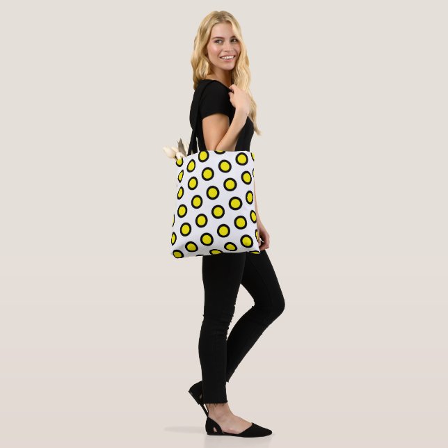 Bolso De Tela Tote Polka Dot (Puesto)