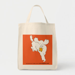 Bolso De Tela Tote Poodle