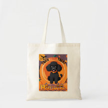 Tote Poodle Halloween
