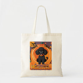 Bolso De Tela Tote Poodle Halloween