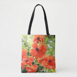 Bolso De Tela Tote Poppies