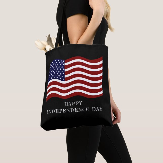 Bolso De Tela Tote por el Día de la Independencia - Diseño del O (Detalle)